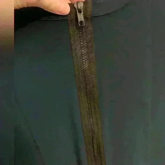 Sun Kim Jersey Knit Bubble Hem London Tunic Dress in Teal, Women’s Size Large - Picture 2 of 8